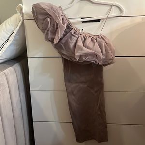 Zara bodycon one shoulder dress